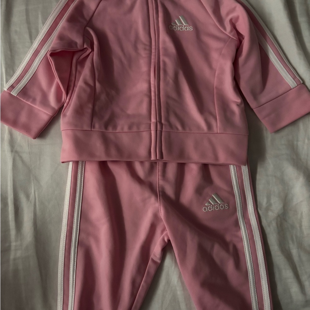Adidas Pink Athletic Tracksuit